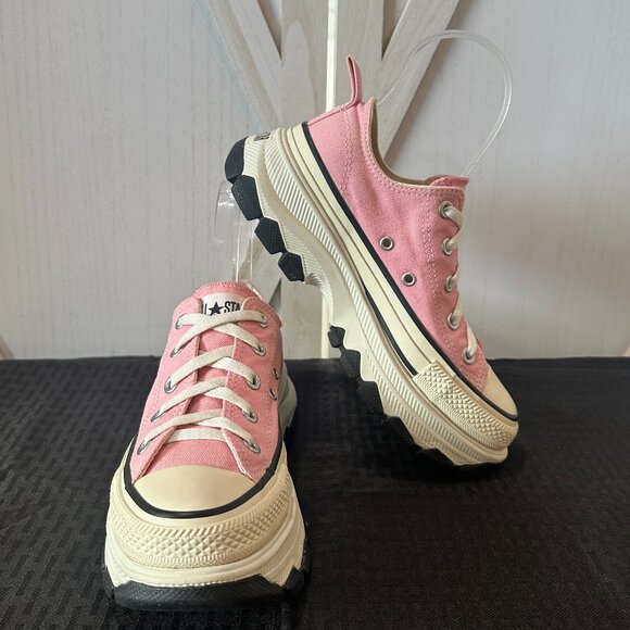 RARE Converse All Star Trekwave Low Ox Platform Sneakers in Pink - Picture 4 of 11